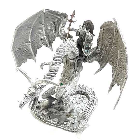 Chaos Chaos Commander On War Dragon 1997 Pewter Figure #1121002 Ral Partha - Picture 7 of 8